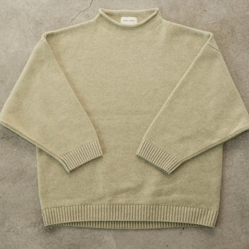 James Street Co. Marled Funnel Sweater